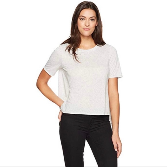 NWT BCBGeneration Tie-Back T-Shirt (Heather Grey) - Picture 2 of 3